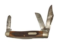 Vintage Schrade Old Timer USA 80T Stockman 3 Blade Folding Pocket Knife Senior picture