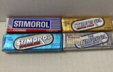 Vintage 1990's Denmark European STIMOROL Chewing Gum Lot of 4--NOS--Sealed picture