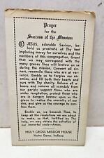 Vintage 1950/60s Prayer for the Success of the Mission, Holy Cross Mission House picture