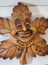 WMG Anamorphic BROWN LEAF Wall Decor Resin 3D Art  MOVING EYES 2005 picture