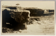 RPPC Sunset Cliffs, Bridge, Point Loma California CA Vintage Real Photo Postcard picture