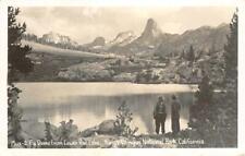 RPPC Fin Dome from Lower Rae Lake, Kings Canyon Park, CA c1940s Vintage Postcard picture