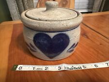 Vintage Pottery Crock With Lid, Gorgeous Rowe Pottery Works Cambridge Wisconsin picture