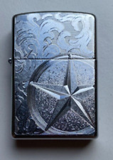 2006 Star in Circle with Floral Engravings Zippo, UNFIRED Lighter  picture