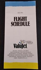 ValuJet Airlines Flight Schedule Vtg 1996 Rare VHTF  picture