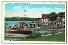 1932 Small Boat Landing Exterior Dock Port Wolfeboro New Hampshire NH Postcard picture