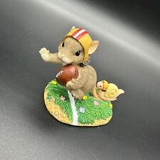 Vintage Charming Tails Mouse Figurine Touchdown Football 2000 Fitz and Floyd picture
