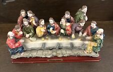 Jesus And Disciples The Last Supper Hand Painted Statuette Goldenvale Collection picture