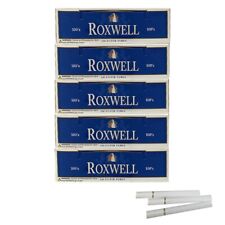 Cigarette Tubes 100mm Size Smooth Blue Pre Rolled 5 Box of 200 Tubes by Roxwell picture