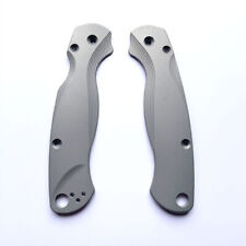 1 Pair Titanium Alloy Knife Handle Scales for Spyderco C81 Para 2 Folding Knives picture