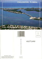 Englewood Florida FL aerial view panorama bridge unused 4x6 postcard picture