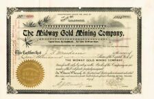 Midway Gold Mining Co. - Stock Certificate - Mining Stocks picture