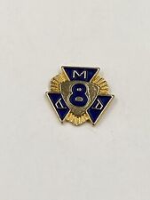 Vintage AMA 8 Year American Motorcycle Association Lapel Hat Pin picture