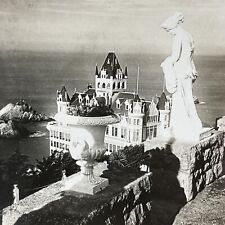 Antique 1909 Cliff House San Francisco California Stereoview Photo Card P2338 picture
