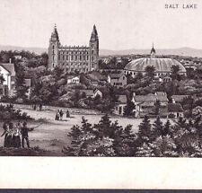 Mormon 1890's Salt Lake City Utah Temple Photo-Lith old Jersey Coffee Trade Card picture