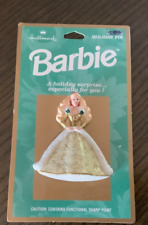 Vintage Hallmark Barbie Gold Christmas Holiday Pin Brooch New picture
