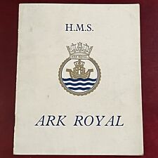 Vintage 1950's H.M.S. ARK ROYAL aircraft carrier commission BOOKLET British Navy picture