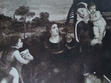 Paris France Antique Postcard Early 1900s Rare Vecelli Titian Holy Family Lamb  picture