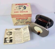 VINTAGE Johnson Card Shuffler Model No. 50 Chicago 1950’s Original with Box LOOK picture