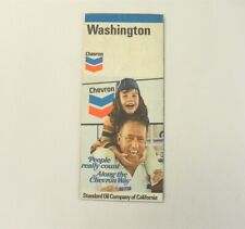 1973 WASHINGTON ROAD MAP | CHEVRON TRAVEL SERVICE *IN GOOD CONDITION*  picture