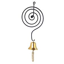 Brass Retail Store Shopkeepers' Door Entry Bell Spiral Metal Loop Antique Style picture