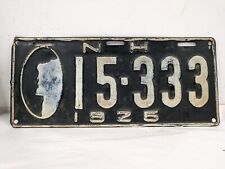Vintage 1926 New Hampshire Old Man Of The Mountain License Plate NH Tag 15-333 picture