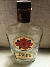 Vintage Roses Pint Kentucky Bourbon Blended Whiskey Glass Bottle 1960's picture