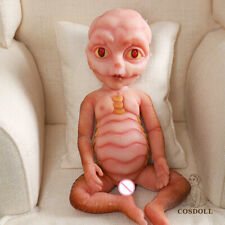 13.5 in Full Body Platinum Silicone Doll Reborn Dolls Alien Newborn Baby Painted picture