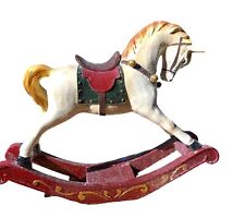 Christmas Rocking Horse Glittery QVC Valerie Parr Hill Large 15