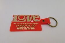 Vintage Cargo Oil Company Key Chain Lebanon Va Virginia picture