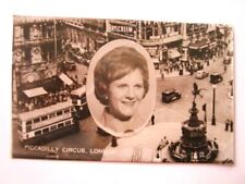 London, U.K., Piccadilly Circus, Postcard Brylcreem 30-40s Cars  A-42 picture