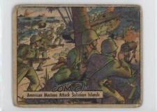 1941-42 Gum Inc War Gum R164 American Marines Attack Solomon Islands #91 6o3 picture