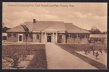 Massachusetts-MA-Florence-Frank Newhall Look Park-Pool Entrance-c1930's Postcard picture