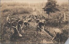 World War 1 Army Soldiers Clearing Road c1915 Real Photo RPPC Postcard Unposted picture