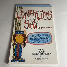 Vtg Note Pad Confucius Say Notepad  60’s Vagabond Creations USA New picture