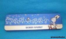 New Vintage 1976 Sanrio Robbie Rabbit Tin Pencil Case picture