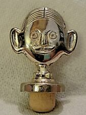 VINTAGE 1982 PIERRE THE SOMMELIER SILVERPLATE  WINE STOPPER ~ ITALY picture
