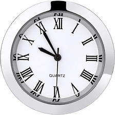 1-1/2 Inch 37 mm Round Quartz Clock Insert with Roman Numerals Fit 35 mm Hole picture