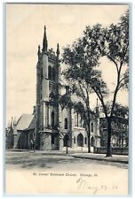 c1905s St. James Episcopal Church Exterior Chicago Illinois IL Unposted Postcard picture