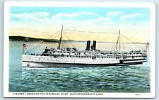 Postcard Steamer Camden on the Penobscot River, Eastern Steamship Lines WB I84 picture