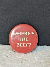 Vintage Where's The Beef Button picture