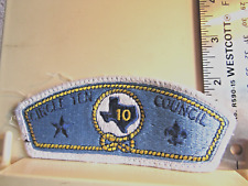 Circle Ten Council Texas Boy Scouts VG used uniform takeoff vintage patch 5.2