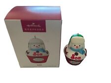 Hallmark Keepsake Christmas Ornament 2023 SON Cupcake Snowman H75 picture