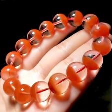 16mm Natural Red Rabbit Rutilated Quartz Crystal Round Bead Woman Bracelet picture