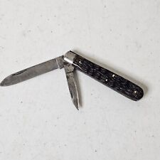 VTG Robeson Cutlery USA Pocket Knife Rochester NY 2 Blade Bone Handle 3.5in picture