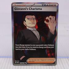 A7 Pokémon Card TCG SV 151 Giovanni's Charisma Ultra Rare 197/165 picture
