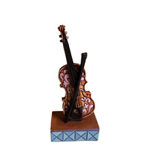 Jim Shore Colorful Violin figurine 3.5” Music Decor Excellent Condition picture