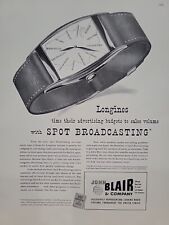 1942 John Blair & Co. Fortune WW2 Print Ad Q4 Longines Watches Radio Agency picture
