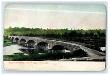 c1905 A View Of Concrete Bridge Peru Indiana IN Unposted Antique Postcard picture