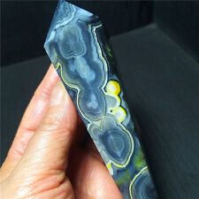 TOP 145.3G Natural Polished Silk Banded Lace Agate Crystal Madagascar A3933 picture